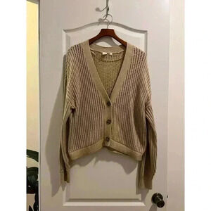 Gap Open Stitch Button Cardigan Sweater